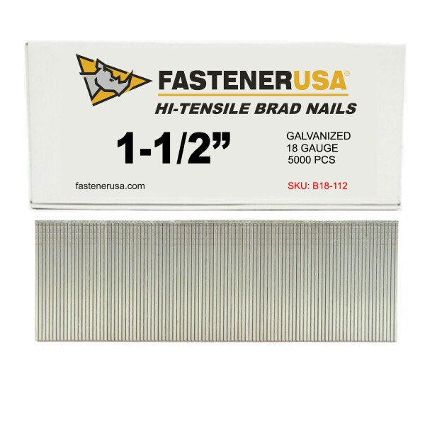 18-gauge brad nail in tapered Baird B112 casing edge