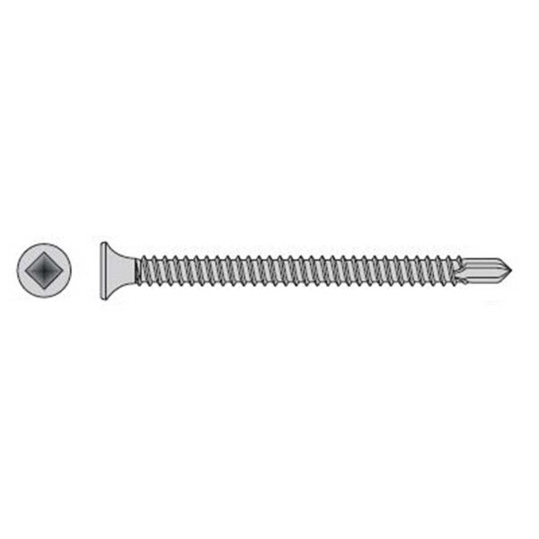 #8 x 2" SQUARE DRIVE BUGLE HEAD 410SS S/D SCREWS 1,000ct | F08T200BDM