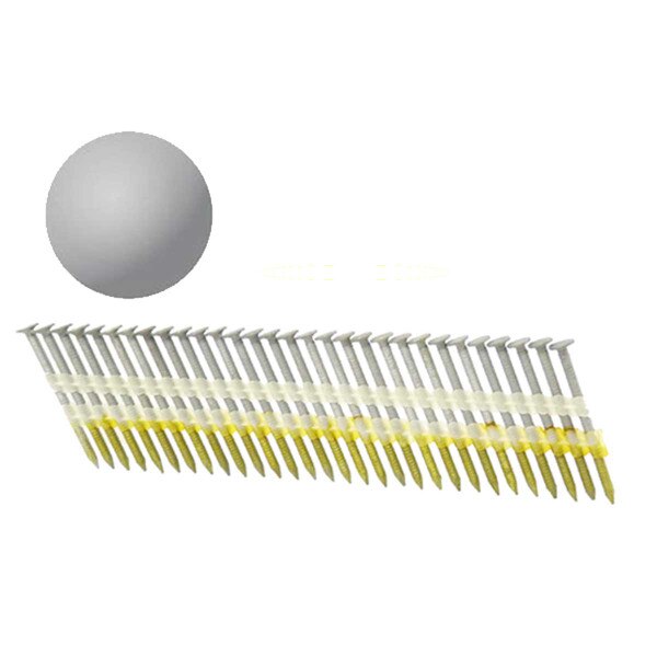 2.5" X .131 Hot Dip Galvanized Strip Nails - 21 Degree Framing Nails 1000ct | HD08D-COMMON