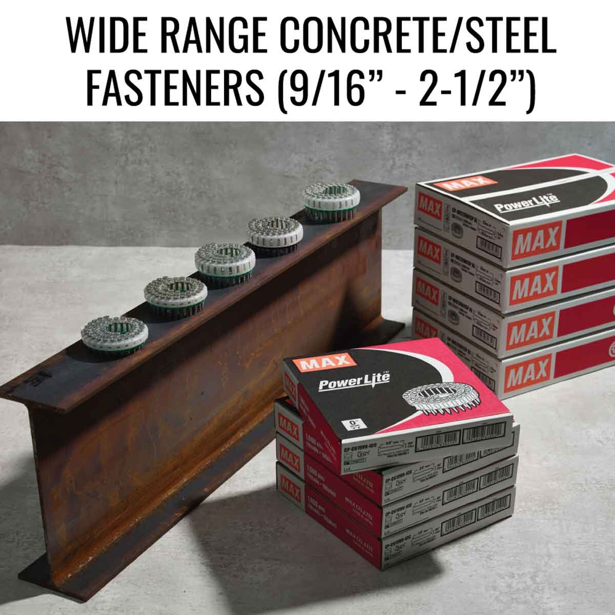 MAX HN120 PowerLite High Pressure Concrete Pinner up to 2-1/2 