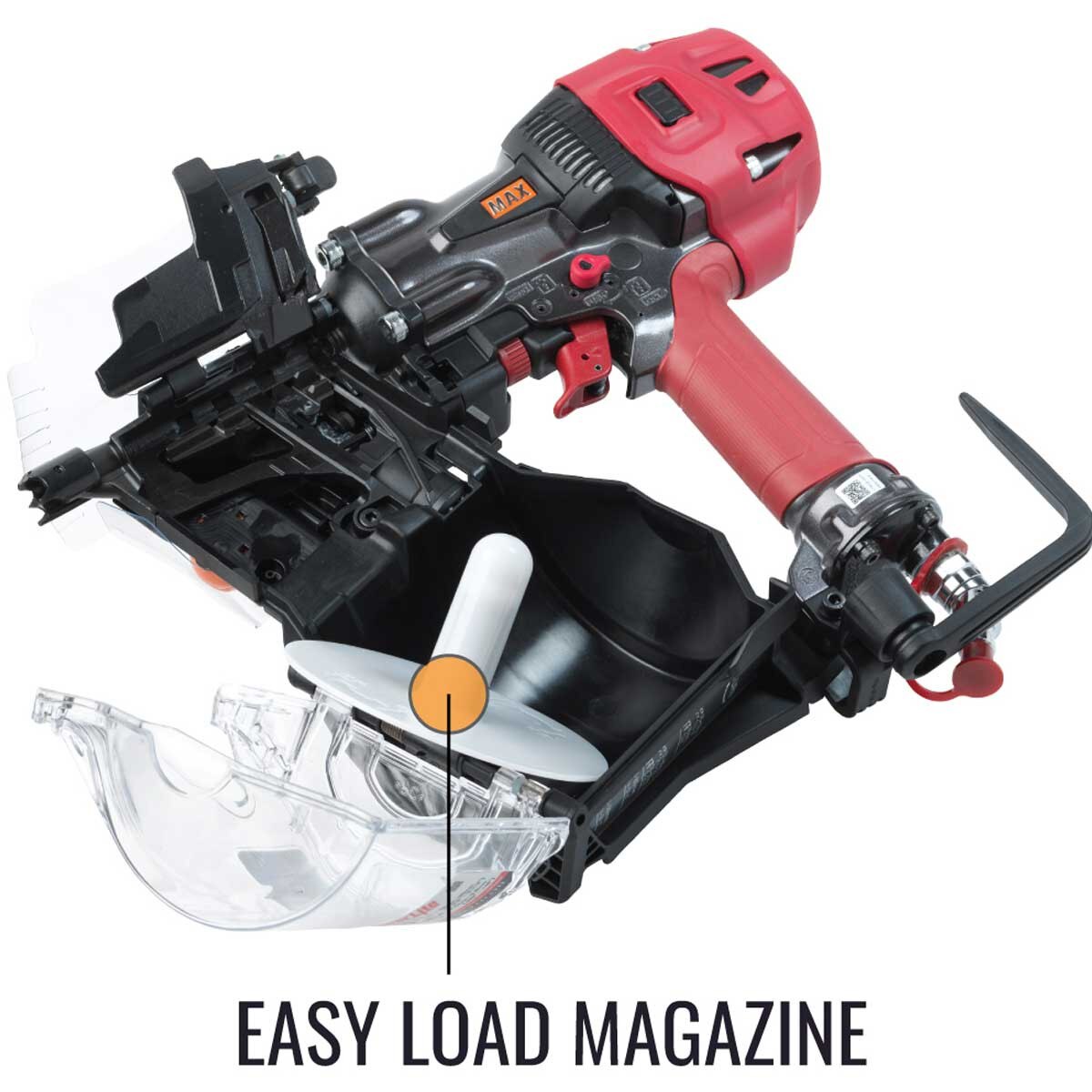MAX HN90F PowerLite Coil Framing Nailer, 1-3/4” to 3-1/2 