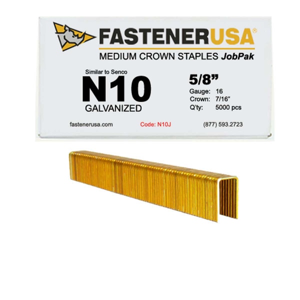 Senco 15 Gauge 2 Inch X 7/16 Inch Staple - Bright Finish, Chisel Point
