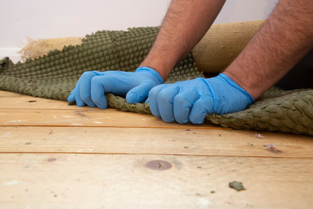 removing staples from the floor